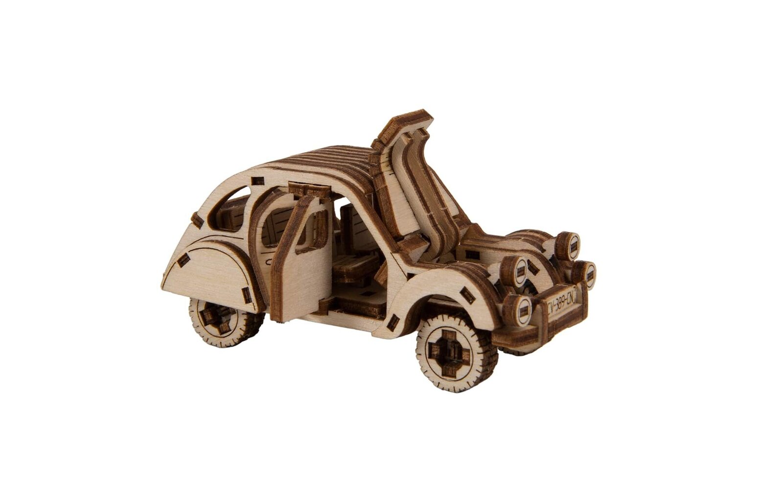 Puidust 3D mõistatused - Model Rally Car 2 (Citroen 2CV) hind ja info | Klotsid ja konstruktorid | kaup24.ee