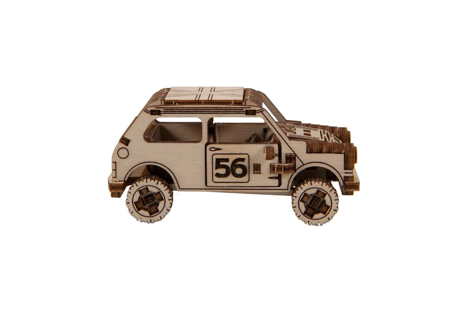 Puidust 3D mõistatused - Model Rally CAR1 (Mini Cooper) hind ja info | Klotsid ja konstruktorid | kaup24.ee