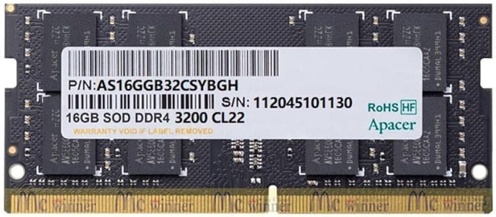 Apacer AS16GGB32CSYBGH цена и информация | Operatiivmälu (RAM) | kaup24.ee