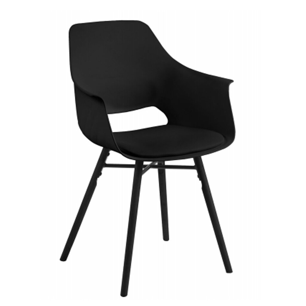 2 tooli komplekt Ramona, must цена и информация | Söögitoolid, baaritoolid | kaup24.ee