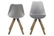 2 tooli komplekt Dima, valge/pruun hind ja info | Söögilaua toolid, köögitoolid | kaup24.ee