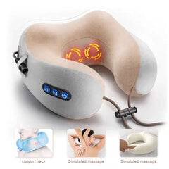 Электрическая U-образная подушка для массажа шеи Livman цена и информация | Массажер | kaup24.ee