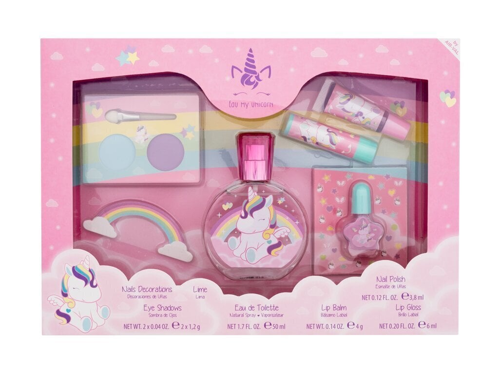 Kosmeetikakomplekt tüdrukutele Disney Eau My Unicorn, 1 tk цена и информация | Laste ja ema kosmeetika | kaup24.ee