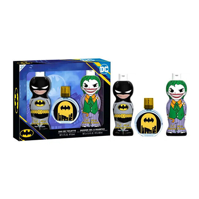 Kosmeetikakomplekt lastele Child's Perfume Set DC Comics Batman & Joker, 3 tk hind ja info | Laste parfüümid | kaup24.ee