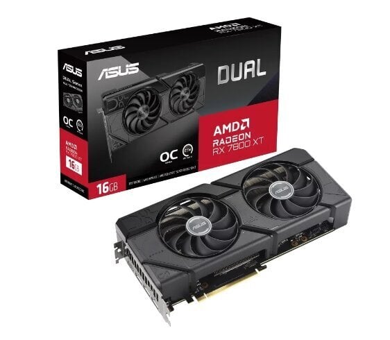 Asus Dual Radeon RX 7800 XT OC Edition (90YV0JJ1-M0NA00) hind ja info | Videokaardid (GPU) | kaup24.ee
