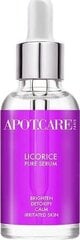 Сыворотка для лица Apotcare Pure Serum Licorice, 30мл цена и информация | Сыворотки для лица, масла | kaup24.ee