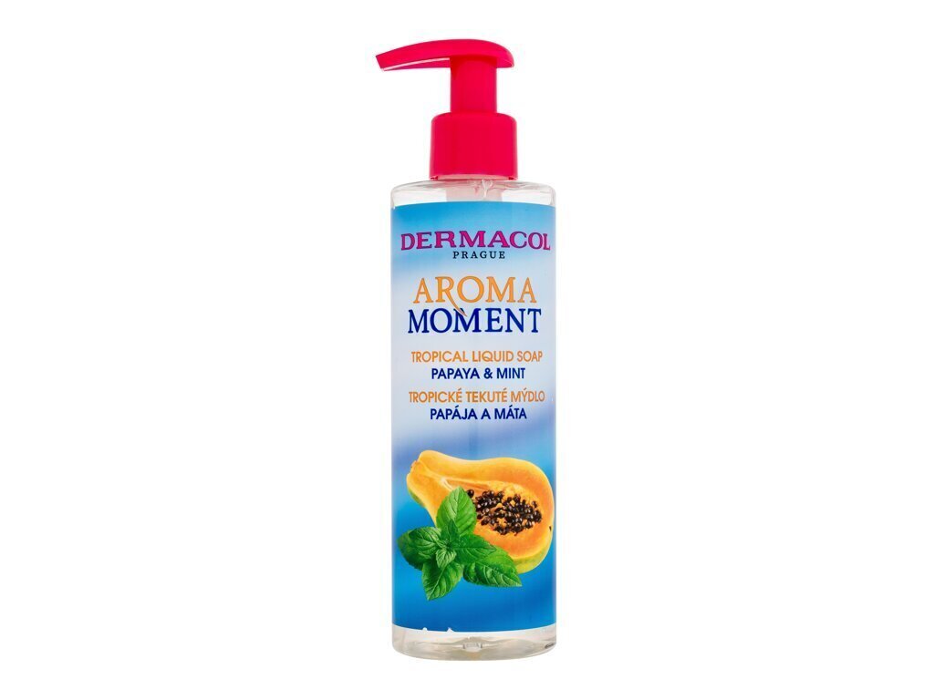 Käteseep Dermacol Aroma Moment Papaya &amp; Mint, 250 ml цена и информация | Seebid | kaup24.ee