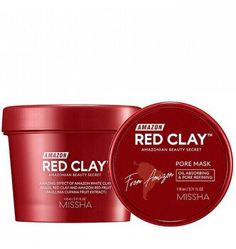 Маска для лица Amazon Red Clay, 110 мл цена и информация | Маски для лица, патчи для глаз | kaup24.ee