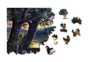 Деревянный пазл-головоломка с уникальными элементами для детей и взрослых "Evening at the Lakehouse" Wooden Puzzle 500 деталей / Wooden.city цена и информация | Пазлы | kaup24.ee