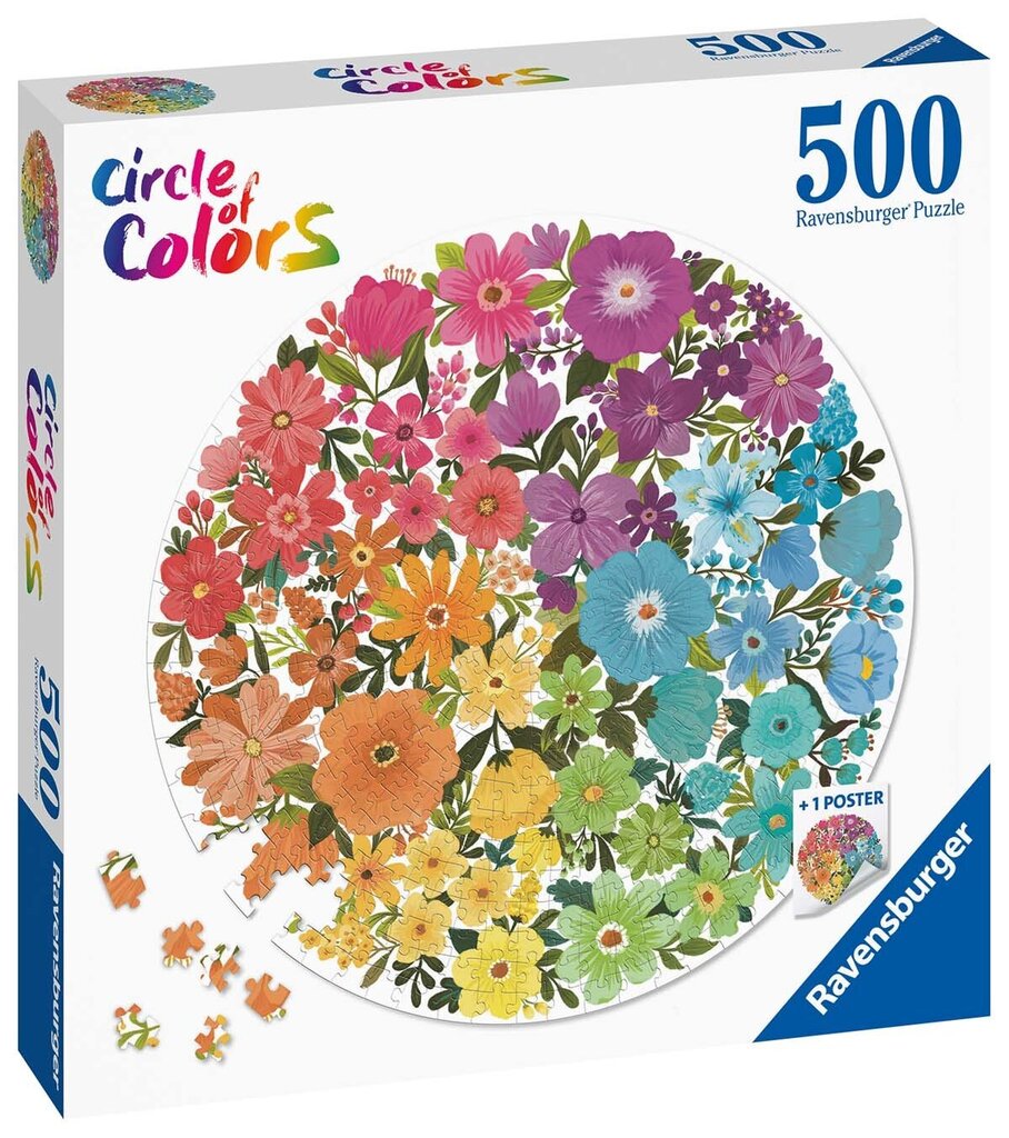 Ravensburgeri mõistatusringvärvide ring 500p 17167 hind ja info | Pusled | kaup24.ee