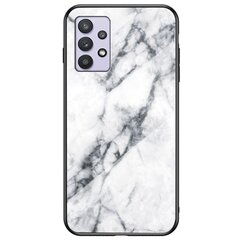 „Marble“ твердый силиконовый (TPU) чехол - белый (Galaxy A32 5G) цена и информация | Чехлы для телефонов | kaup24.ee