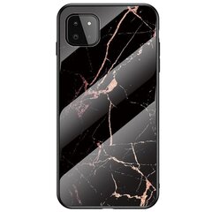 „Marble“ твердый силиконовый (TPU) чехол - чёрный (Galaxy A22 5G) цена и информация | Чехлы для телефонов | kaup24.ee