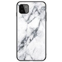 „Marble“ твердый силиконовый (TPU) чехол - белый (Galaxy A22 5G) цена и информация | Чехлы для телефонов | kaup24.ee