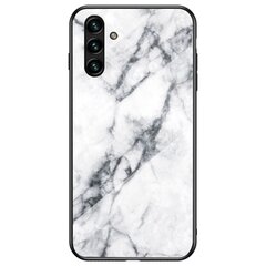 „Marble“ твердый силиконовый (TPU) чехол - белый (Galaxy A13 5G / A04s) цена и информация | Чехлы для телефонов | kaup24.ee