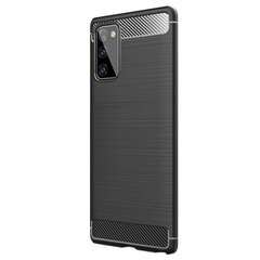 „Carbon“ твердый силиконовый чехол (TPU) - черный (Galaxy Note 20) цена и информация | Чехлы для телефонов | kaup24.ee