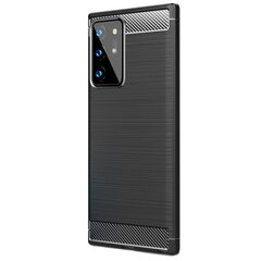 „Carbon“ твердый силиконовый чехол (TPU) - черный (Galaxy Note 20 Ultra) цена и информация | Чехлы для телефонов | kaup24.ee