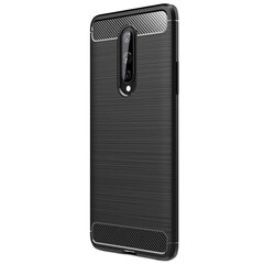 „Carbon“ твердый силиконовый чехол (TPU) - черный (OnePlus 8) цена и информация | Чехлы для телефонов | kaup24.ee