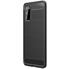 „Carbon“ твердый силиконовый чехол (TPU) - черный (Galaxy S20) цена и информация | Чехлы для телефонов | kaup24.ee