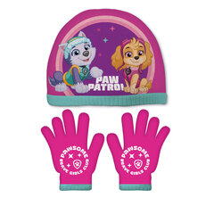 Paw Patrol Skye talvine müts kinnastega PW15487 цена и информация | Шапки, перчатки, шарфы для девочек | kaup24.ee