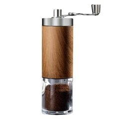 Портативная деревянная мельница для кофе из нержавеющей стали цена и информация | Кофемолки | kaup24.ee