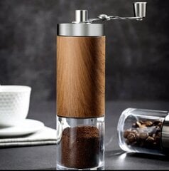 Портативная деревянная мельница для кофе из нержавеющей стали цена и информация | Кофемолки | kaup24.ee