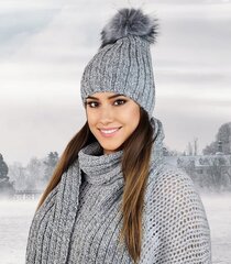 Женская шапка Kamea, серая цена и информация | Женские шапки | kaup24.ee