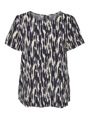 Vero Moda женская блузка 10297345*02, тёмно-синий /бежевый 5715507581017 цена и информация | Женские блузки, рубашки | kaup24.ee