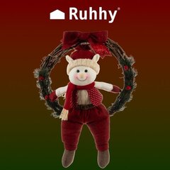 Jõulukaunistus pärg uksele Ruhhy 22350, 55 cm hind ja info | Jõulukaunistused | kaup24.ee