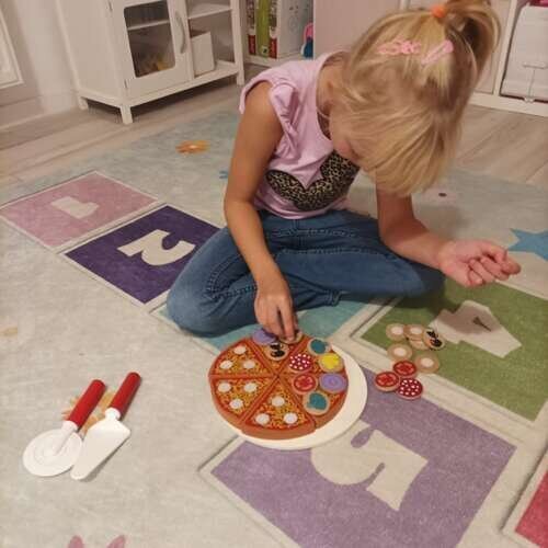 Mänguasi puidust pitsa Kruzzel hind ja info | Tüdrukute mänguasjad | kaup24.ee