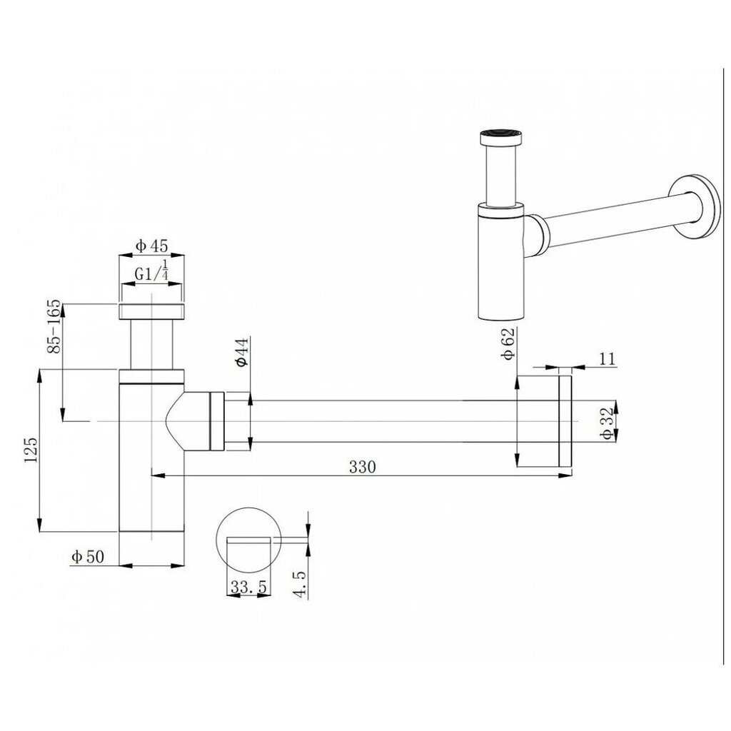 Valamusifoon, metallist (150054) hind ja info | Sifoonid | kaup24.ee