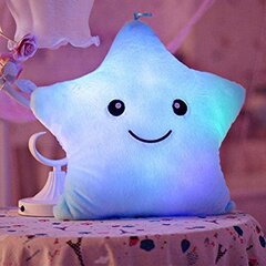 Подушка со светящейся звездой, голубая цена и информация | Мягкие игрушки | kaup24.ee