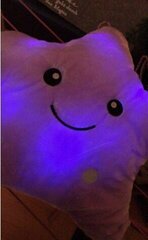 Подушка Illuminating Star Pillow, фиолетовая цена и информация | Мягкие игрушки | kaup24.ee