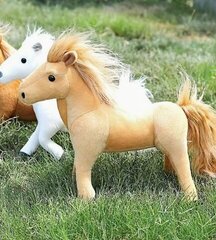 Лошадь из плюша, коричневая цена и информация | Мягкие игрушки | kaup24.ee