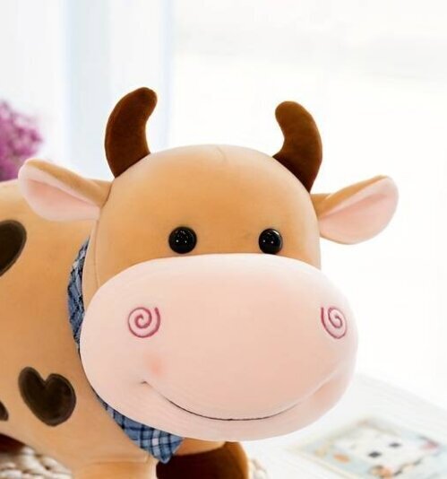 Pluusi lehm, pruun, 25cm цена и информация | Pehmed mänguasjad | kaup24.ee