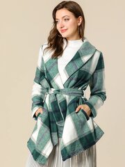 Mantel naistele Allegra K, roheline цена и информация | Женские пальто | kaup24.ee