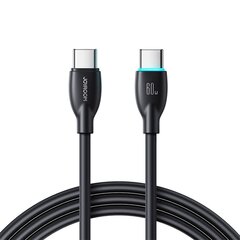 USB кабель Joyroom S-A30 USB-C to USB-C 60W 1.0m черный цена и информация | Кабели для телефонов | kaup24.ee