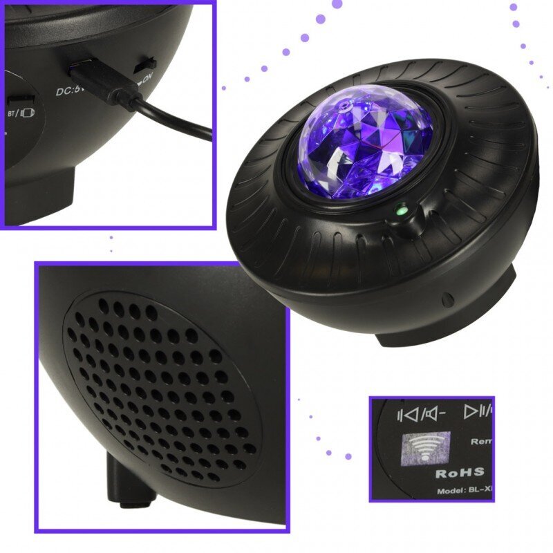 Star Projector LED Night Ball Bluetoothi ​​kaugjuhtimispult hind ja info | Peokaunistused | kaup24.ee