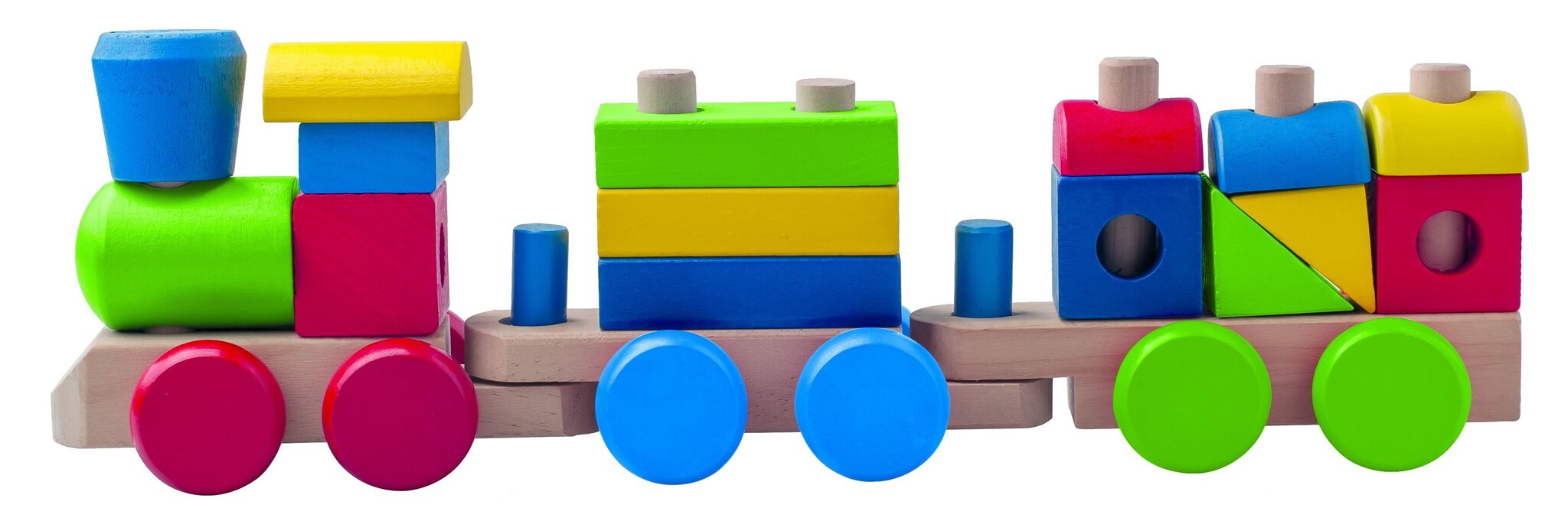 Puidust klotsidega rong, Woody hind ja info | Imikute mänguasjad | kaup24.ee