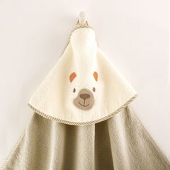 Полотенце Teddy Bear с капюшоном, 90х90 см, бежевый цена и информация | Полотенца | kaup24.ee