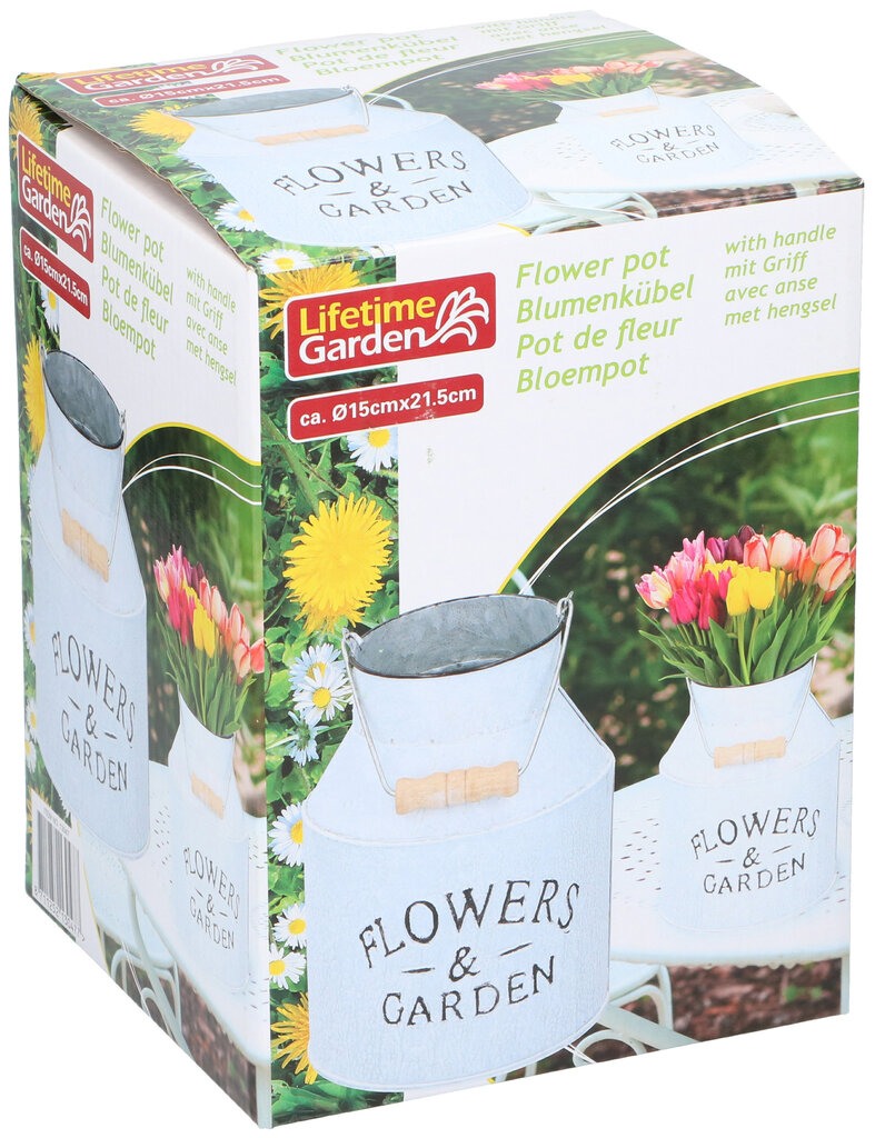 Lillepott käepidemega Lifetime Garden цена и информация | Dekoratiivsed lillepotid | kaup24.ee