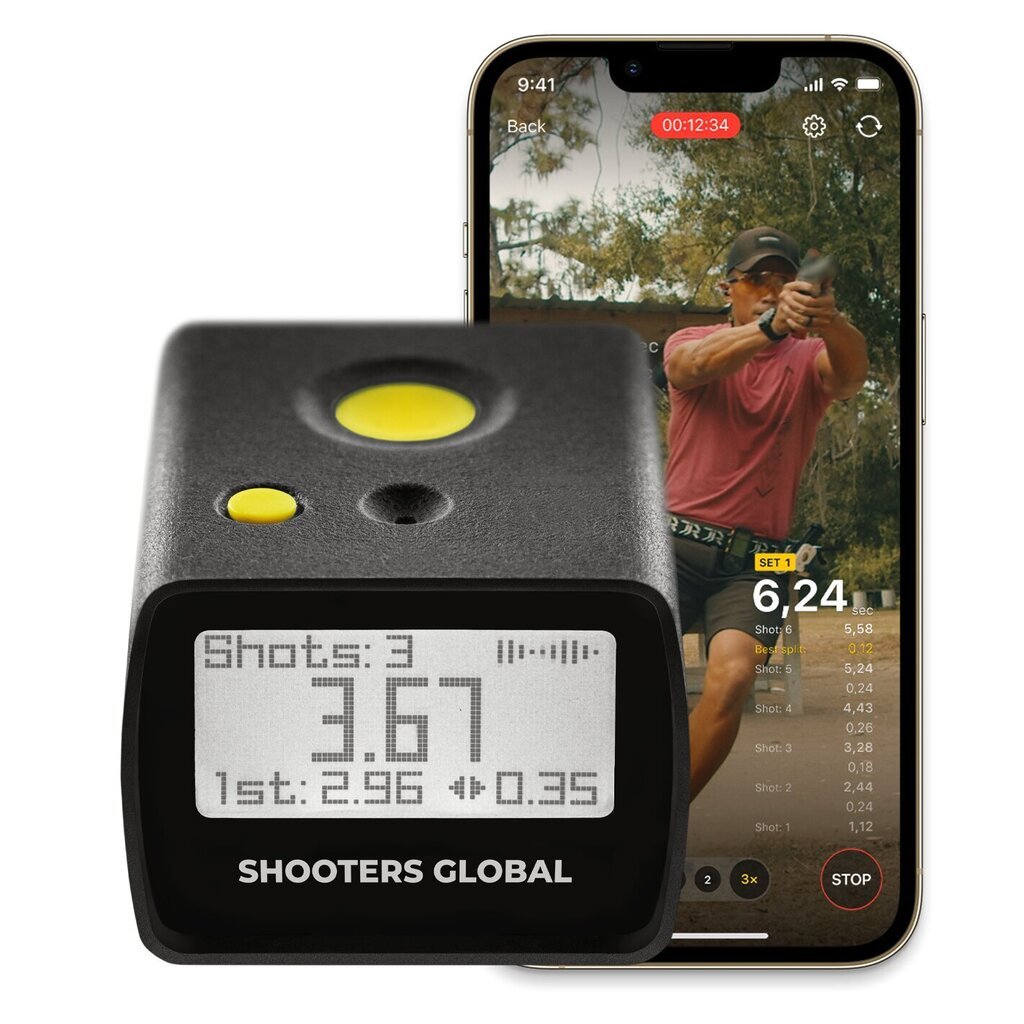 Taimer SG Shot Timer Go, must hind ja info | Sammulugejad, kronomeetrid, pulsikellad | kaup24.ee