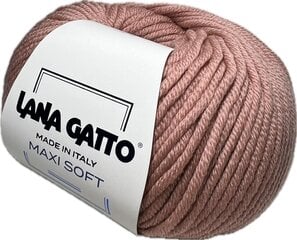 Lõng Lana Gatto Maxi Soft 14393, 50g/90m, hele vanaroosa hind ja info | Kudumistarvikud | kaup24.ee
