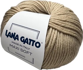 Lõng Lana Gatto Maxi Soft 14522, 50g/90m, beež hind ja info | Kudumistarvikud | kaup24.ee