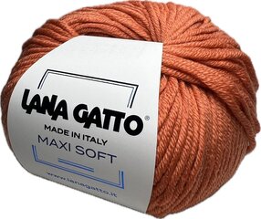 Lõng Lana Gatto Maxi Soft 14419, 50g/90m, oranž hind ja info | Kudumistarvikud | kaup24.ee