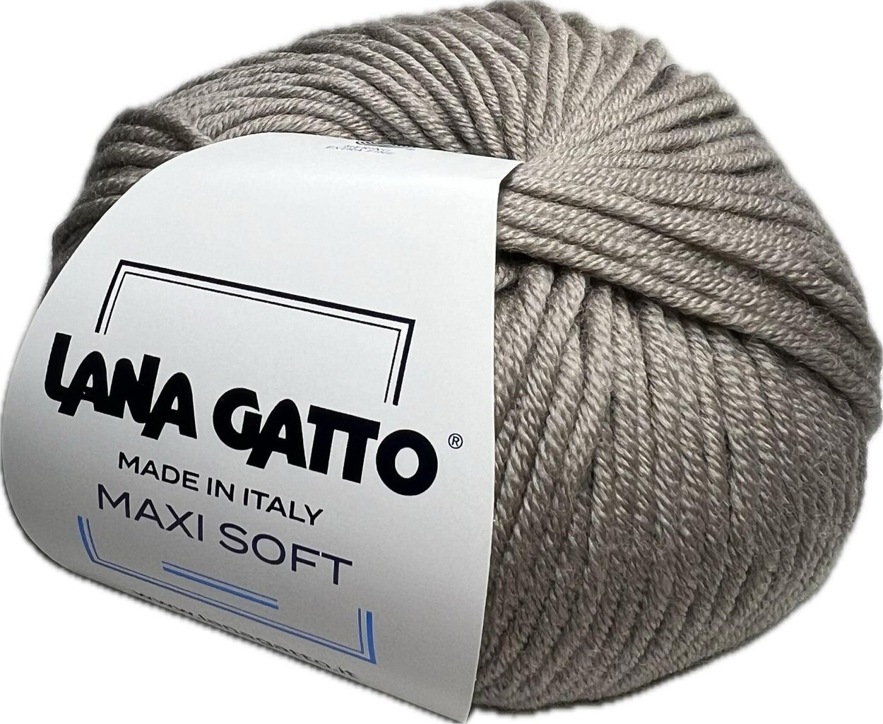 Lõng Lana Gatto Maxi Soft , 14560, 50g/90m, hall beež hind ja info | Kudumistarvikud | kaup24.ee