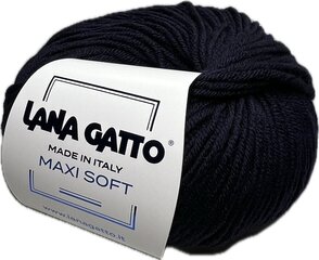 Lõng Lana Gatto Maxi Soft 10214, 50g/90m, tumesinine hind ja info | Kudumistarvikud | kaup24.ee