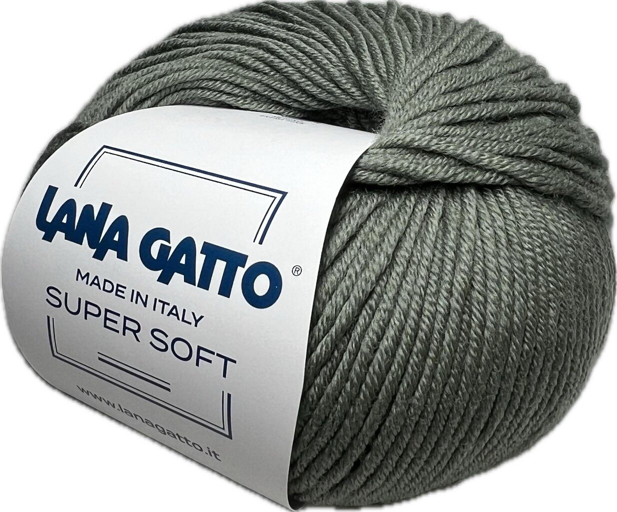 Lõng Lana Gatto Super Soft 14569, 50g/125m, hall roheline цена и информация | Kudumistarvikud | kaup24.ee