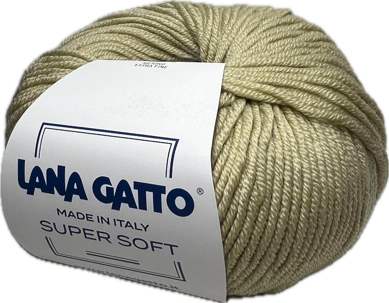Lõng Lana Gatto Super Soft, 14630, 50g/125m, roheline beež hind ja info | Kudumistarvikud | kaup24.ee