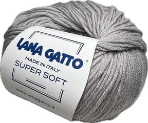 Lõng Lana Gatto Super Soft 20741, 50g/125m, helehall hind ja info | Kudumistarvikud | kaup24.ee