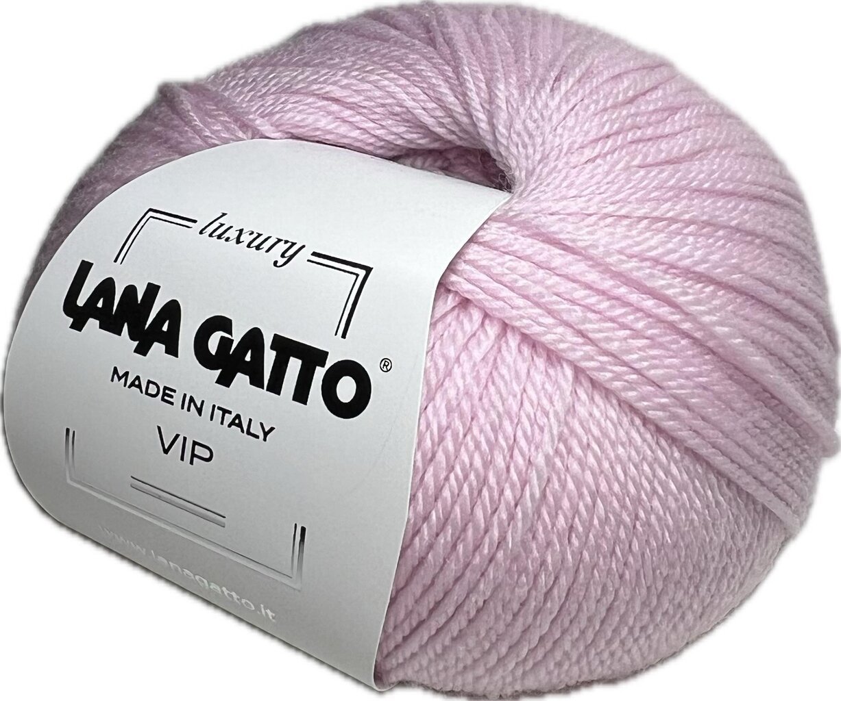 Lõng Lana Gatto Vip 10054, 50g/200m, roosa цена и информация | Kudumistarvikud | kaup24.ee